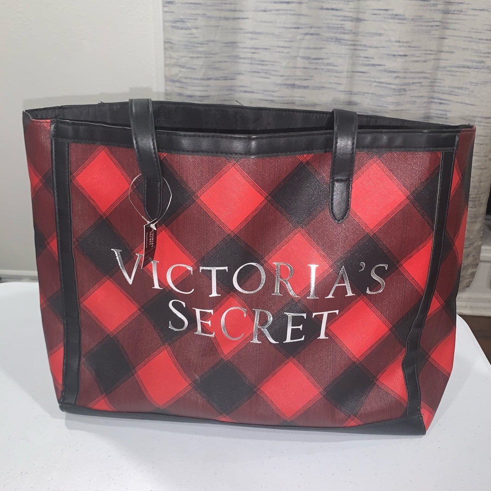 Victoria’s Secret Plaid Tote Bag New With Tag